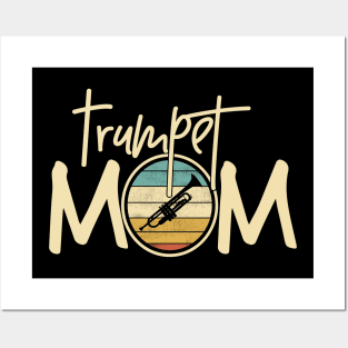 Marching Band - Funny Retro Trumpet Mom Gift Posters and Art